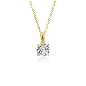 1.25 CTW 4-Prong Solitaire Necklace