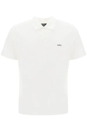 A.P.C. austin polo shirt with logo embroidery