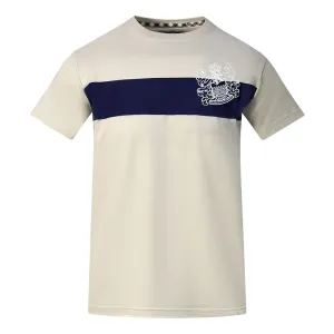 Aquascutum Block Aldis Logo Beige T-Shirt