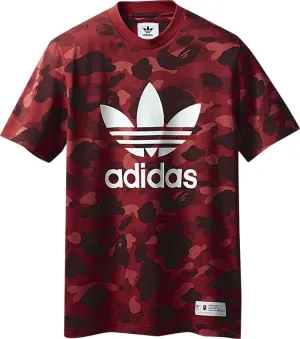 BAPE x adidas adicolor T-Shirt 'Raw Red', Red