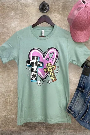 BC HEART CROSS-  DUSTY BLUE