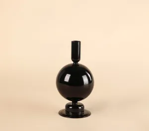 Black candle holder