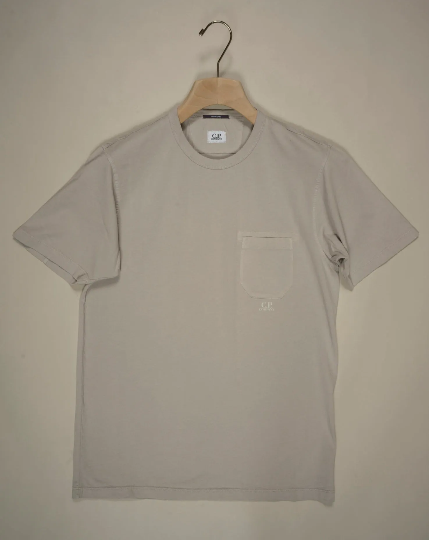 C.P. Company Jersey Pocket Resist Dyed T-Shirt / Flint Grey