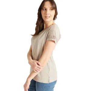 Embroidered T-Shirt - Grey