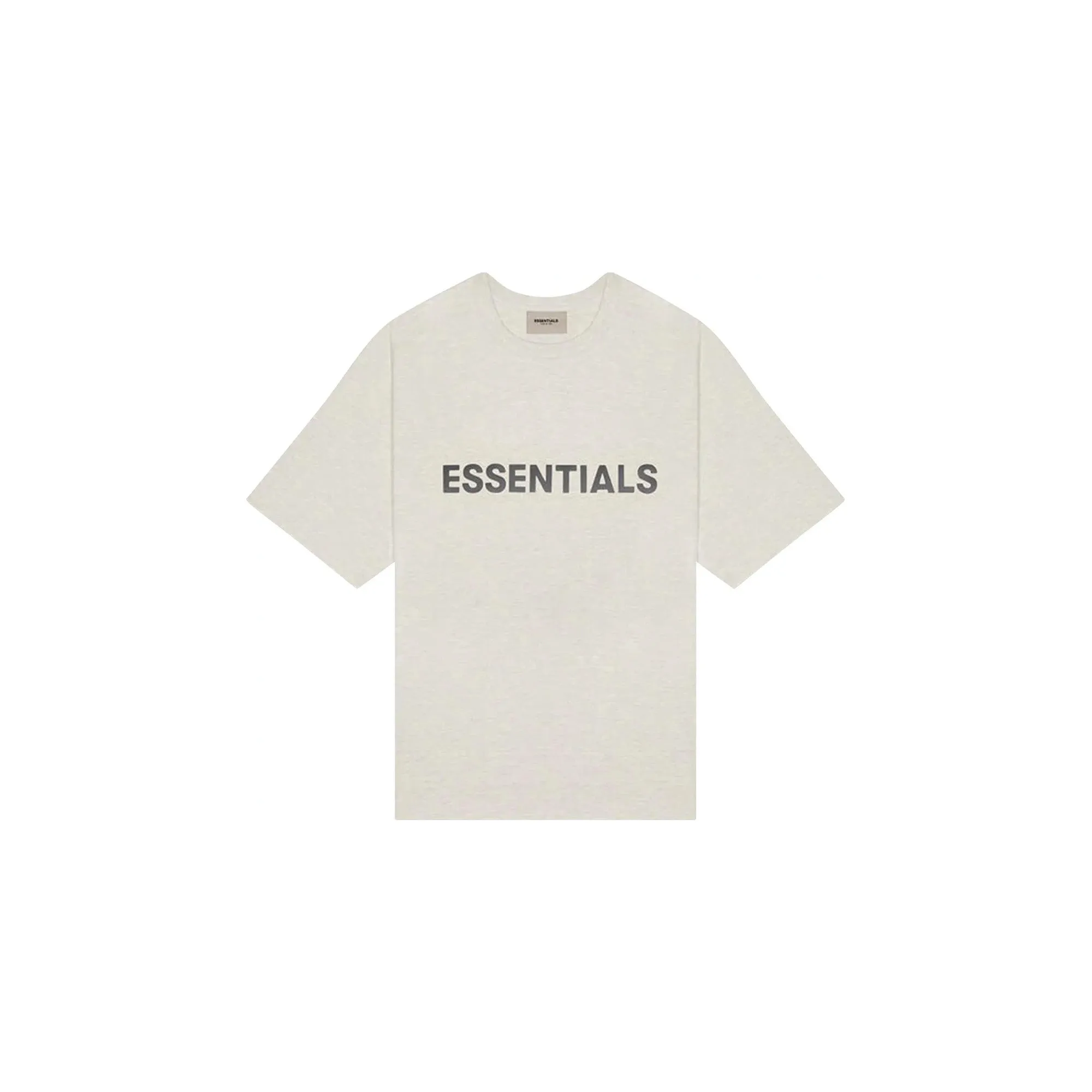 Fear of God Essentials Boxy Applique Logo T-Shirt 'Oatmeal' (2020)