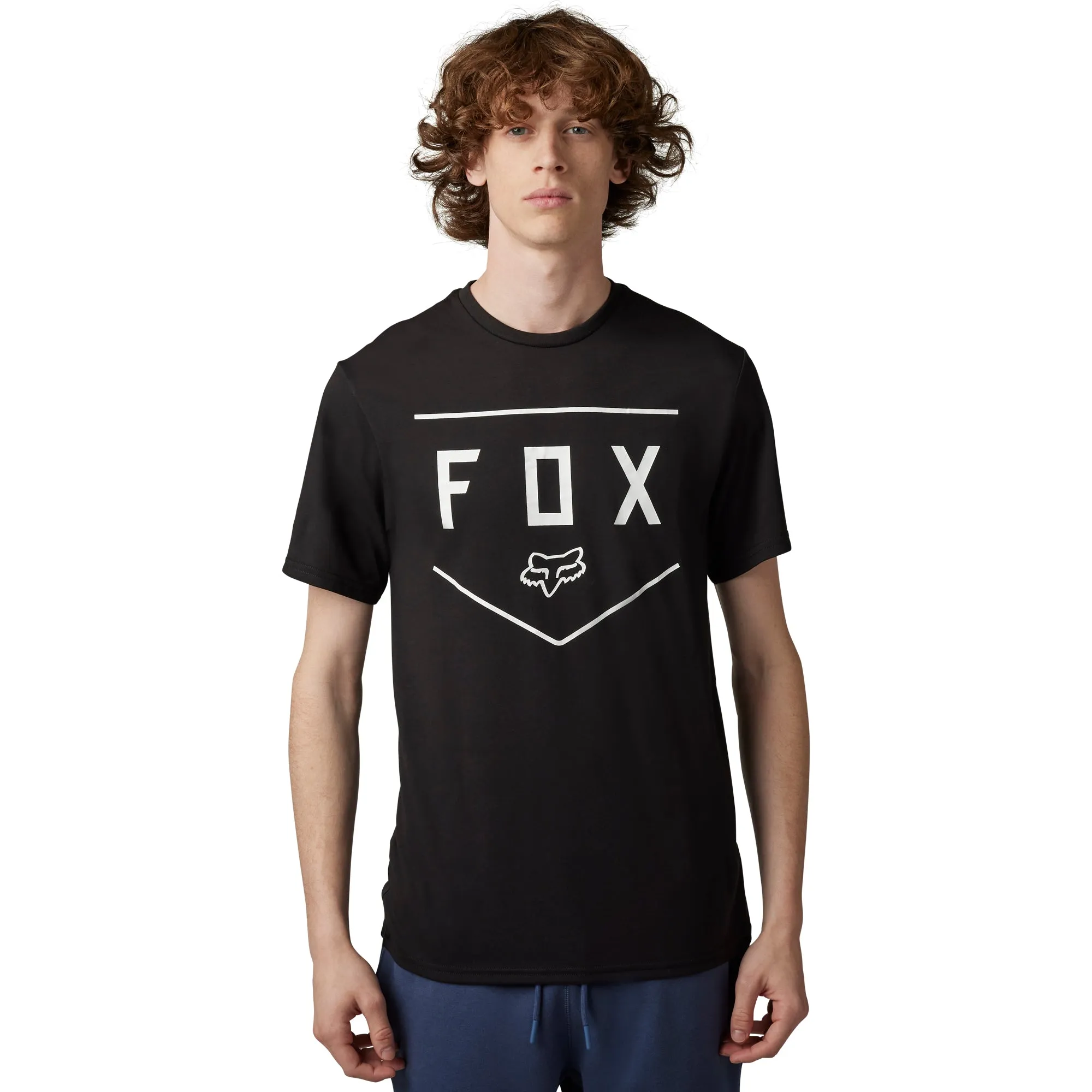 Fox Racing  Mens Shield Short Sleeve Tech Tee T-Shirt Casual Comfortable Black