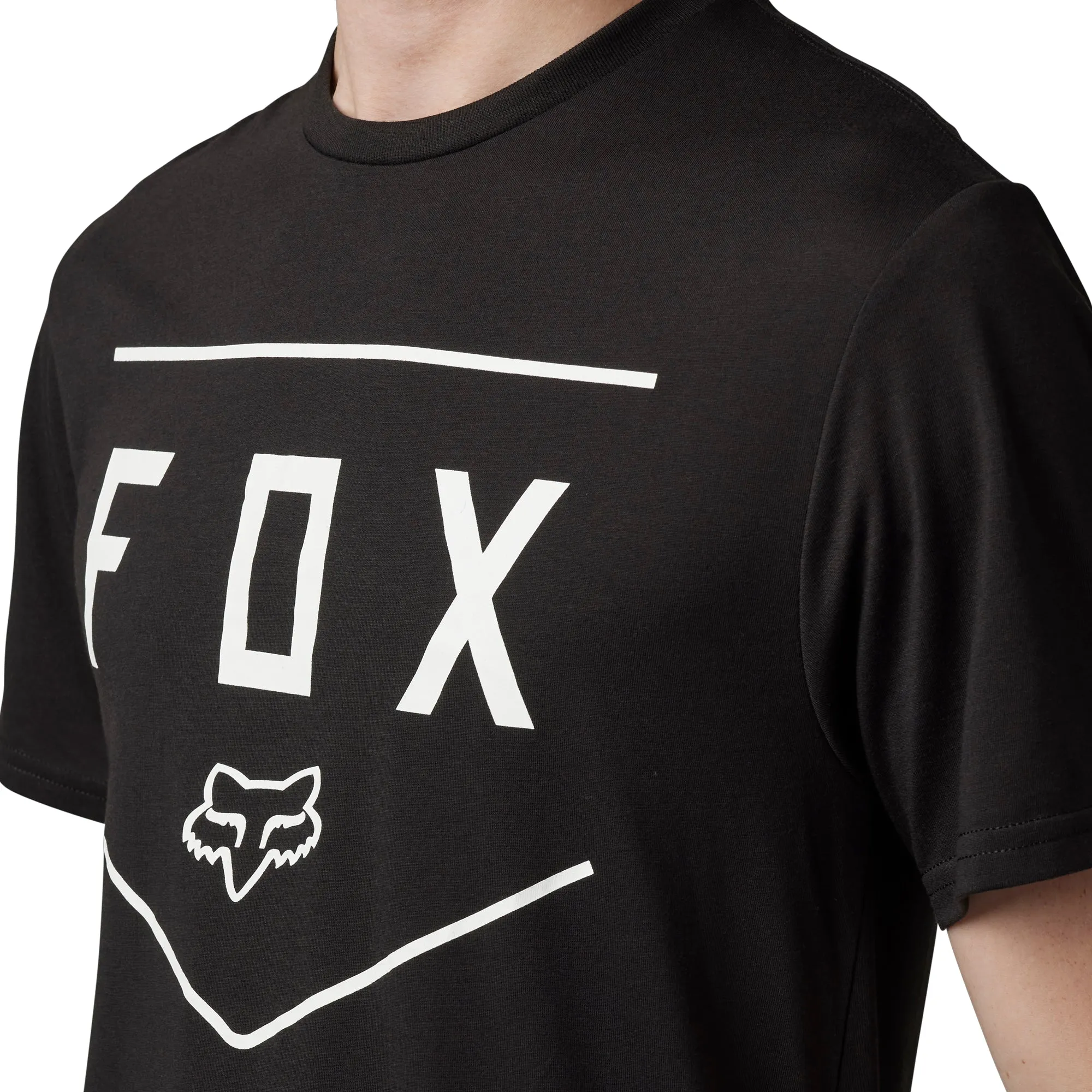 Fox Racing  Mens Shield Short Sleeve Tech Tee T-Shirt Casual Comfortable Black