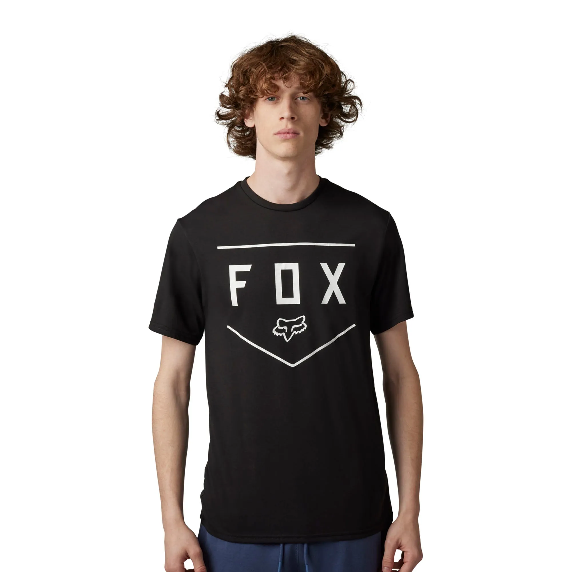 Fox Racing  Mens Shield Short Sleeve Tech Tee T-Shirt Casual Comfortable Black