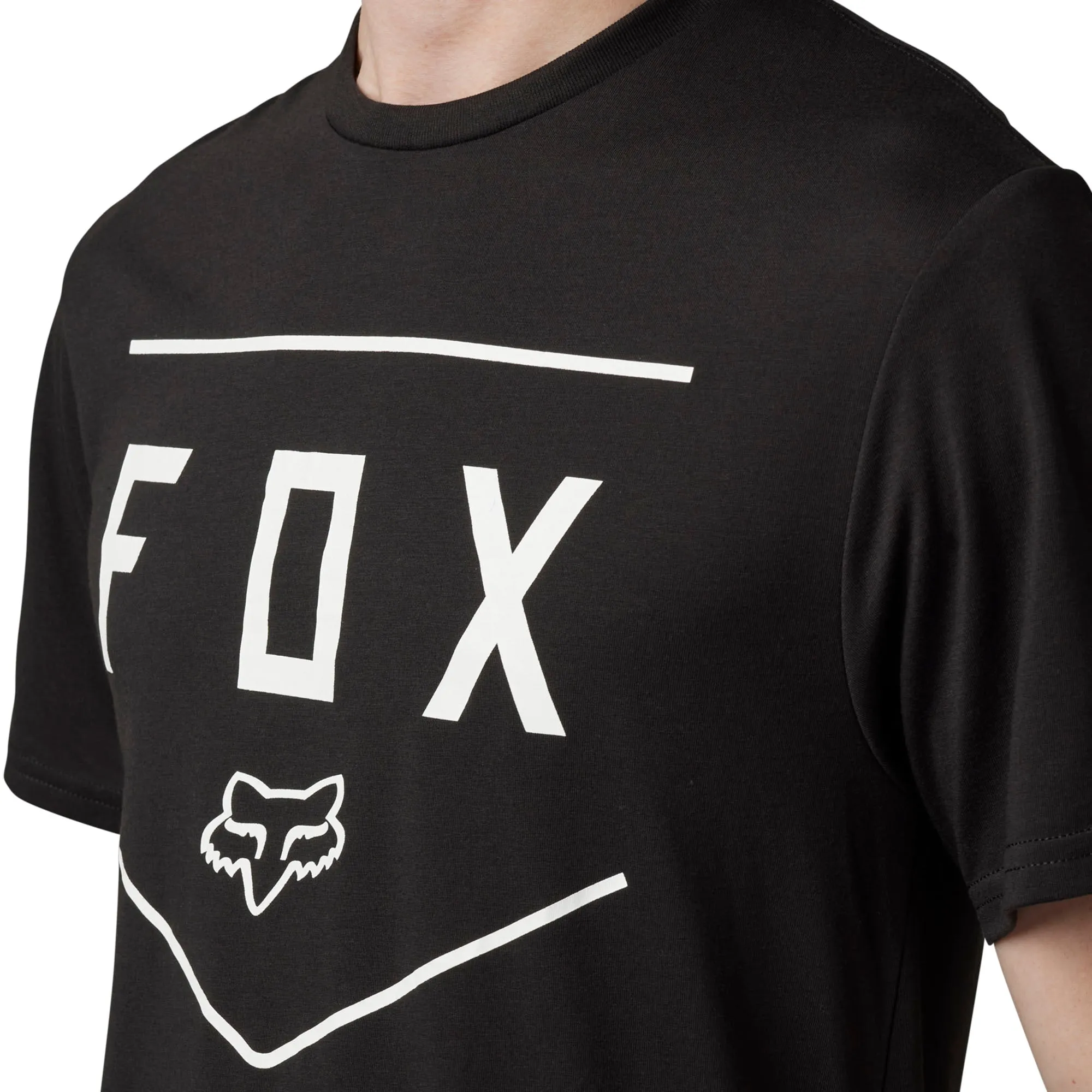 Fox Racing  Mens Shield Short Sleeve Tech Tee T-Shirt Casual Comfortable Black