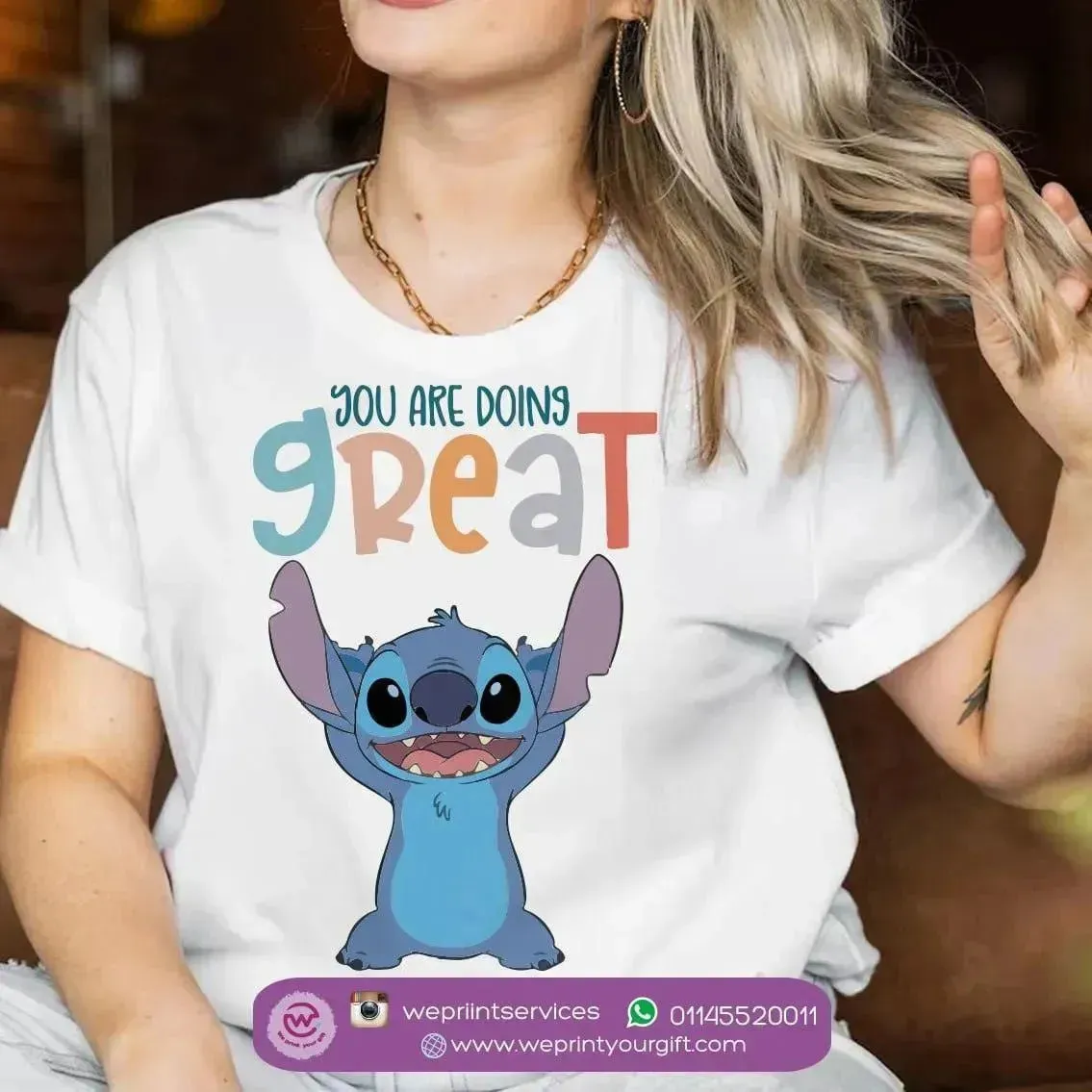 Half sleeve T-shirt - Stitch