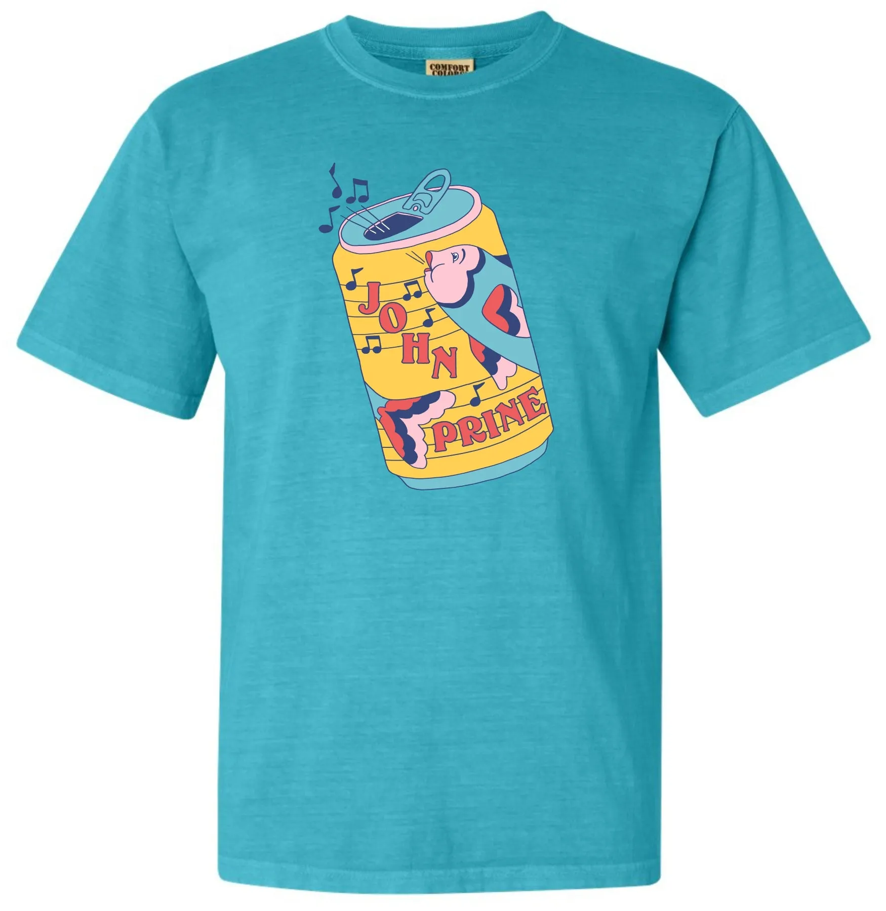 John Prine - Fish & Whistle Can T-Shirt - OH BOY RECORDS