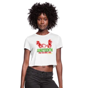 Juneteenth Free-ish Since 1865 Women's Crop Top (Style 2)