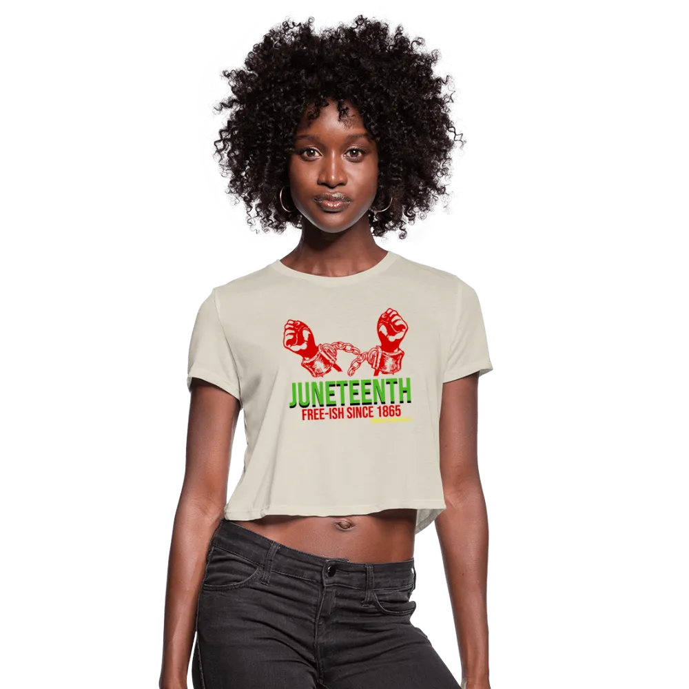 Juneteenth Free-ish Since 1865 Women's Crop Top (Style 2)