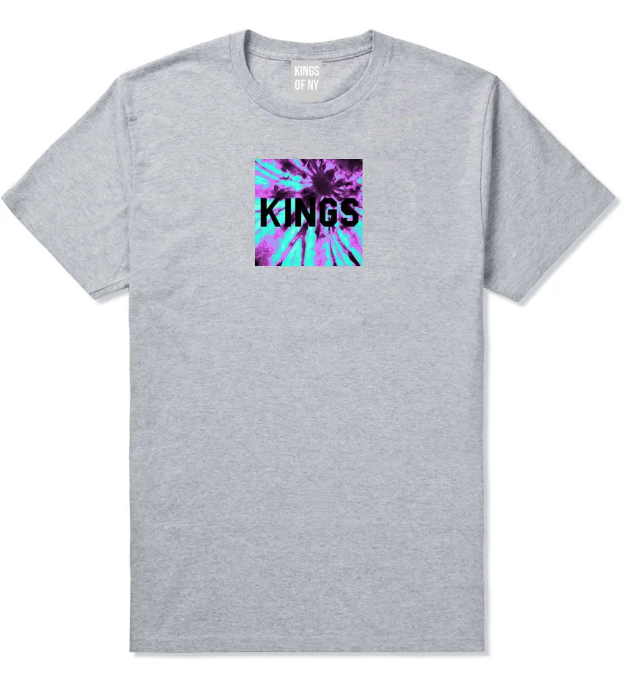 Kings Blue Tie Dye Box Logo T-Shirt