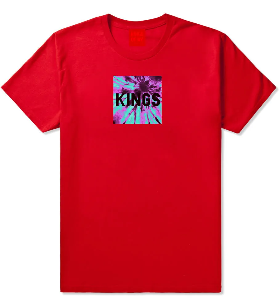 Kings Blue Tie Dye Box Logo T-Shirt