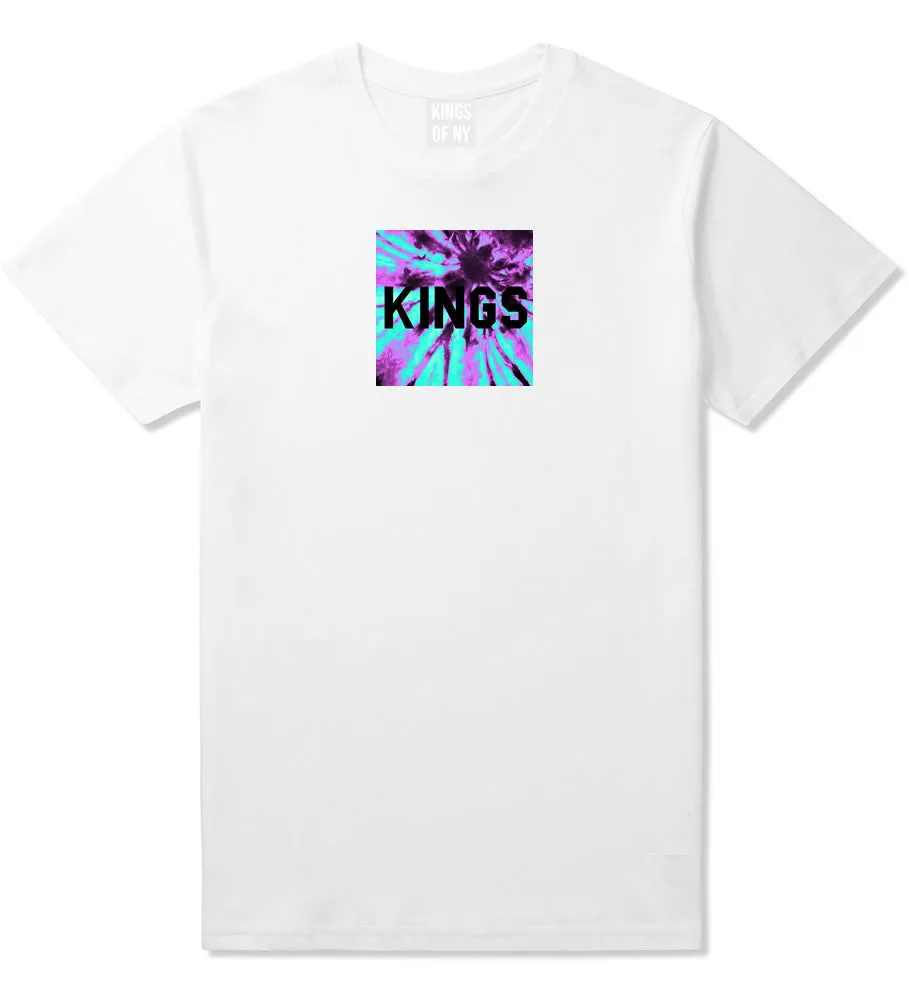 Kings Blue Tie Dye Box Logo T-Shirt