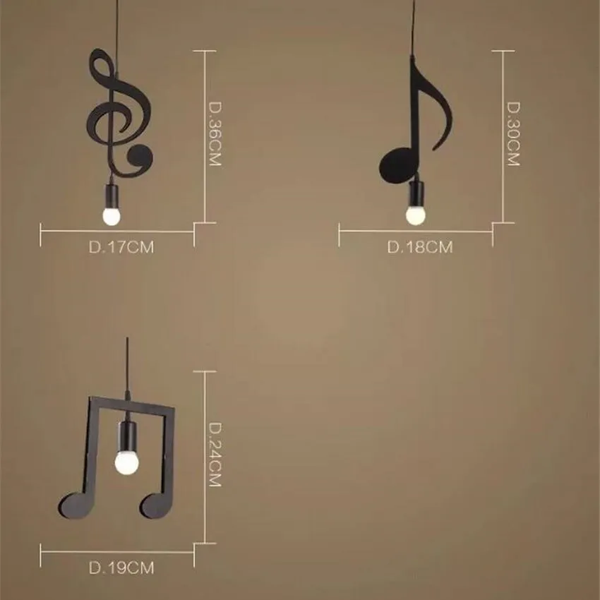 LYF Music Notes New Modern Nordic Pendant lights