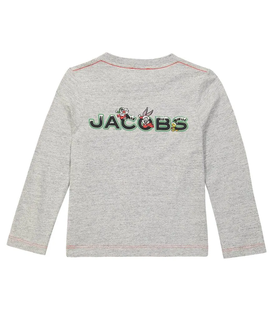 Marc Jacobs cotton jersey top, gray