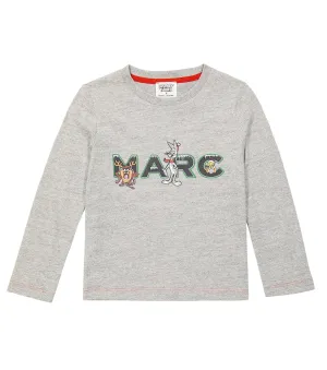 Marc Jacobs cotton jersey top, gray