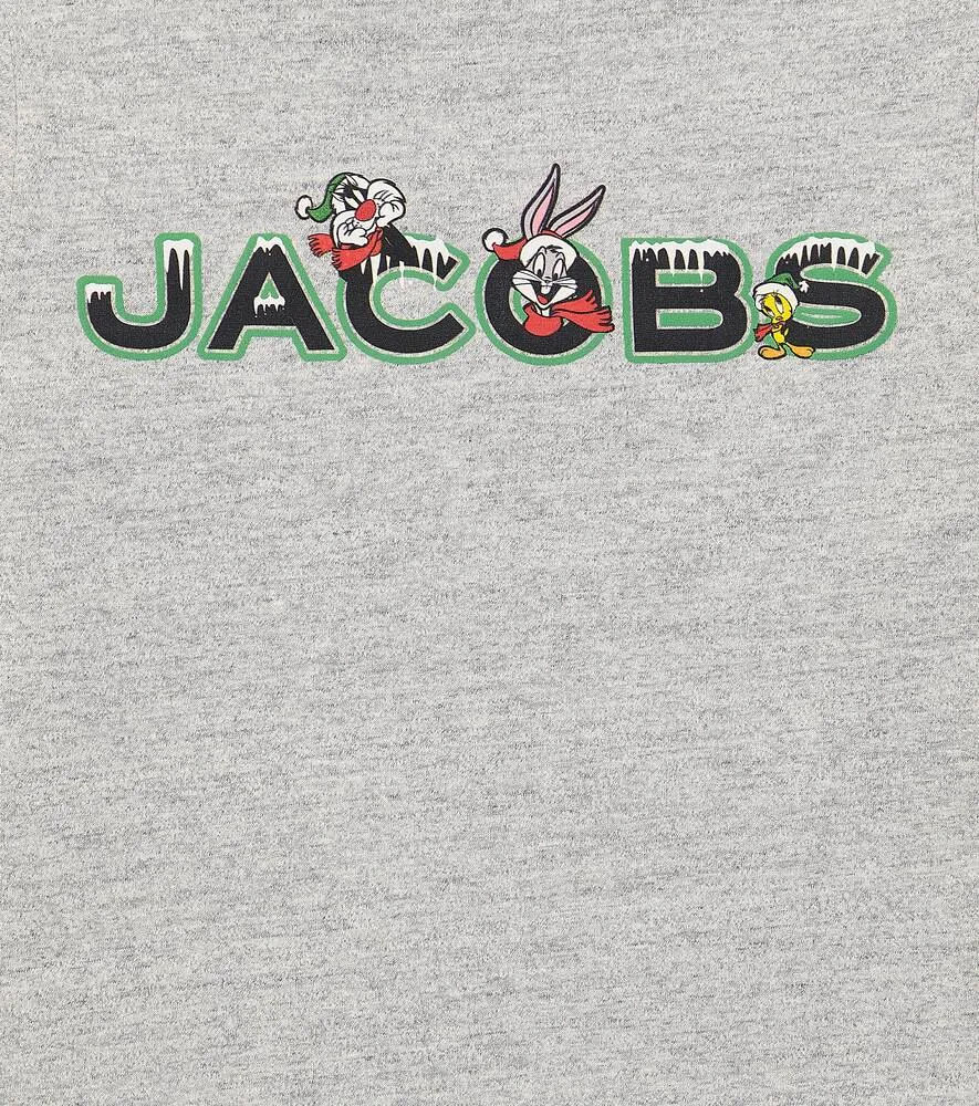 Marc Jacobs cotton jersey top, gray