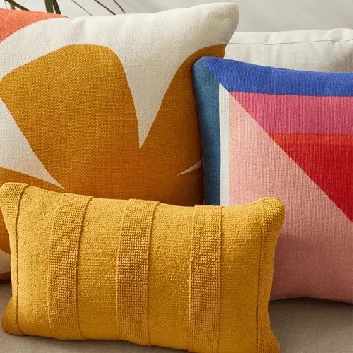 Modern Color Block Outdoor Pillows