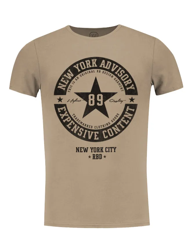 New York Expensive Content Premium Men's Graphic T-shirt / Color Option / MD891