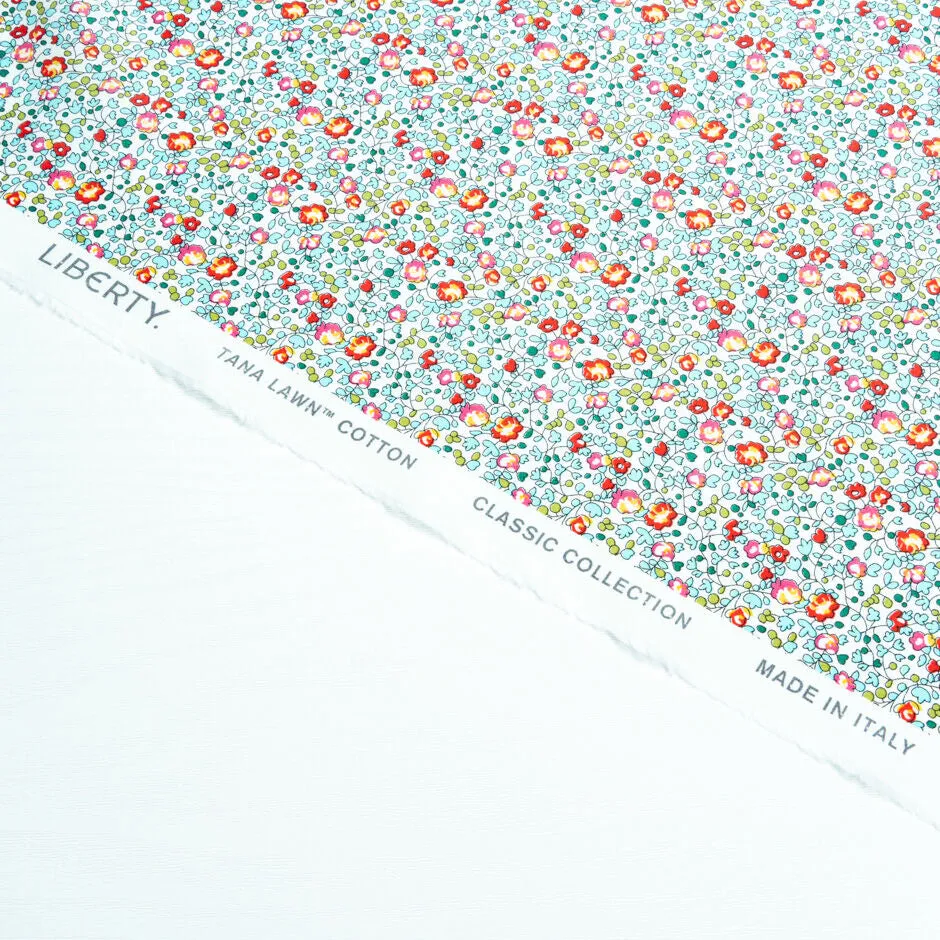 Pink & Red Floral 'Eloise' Cotton Tana Lawn