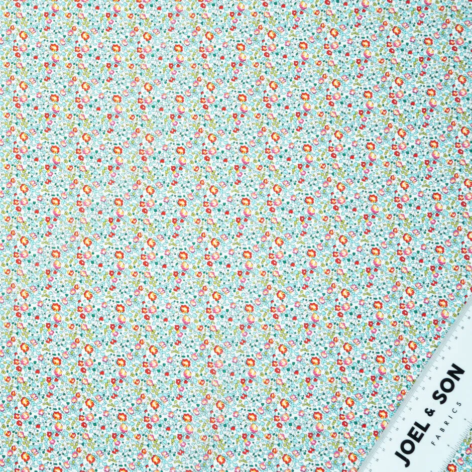 Pink & Red Floral 'Eloise' Cotton Tana Lawn