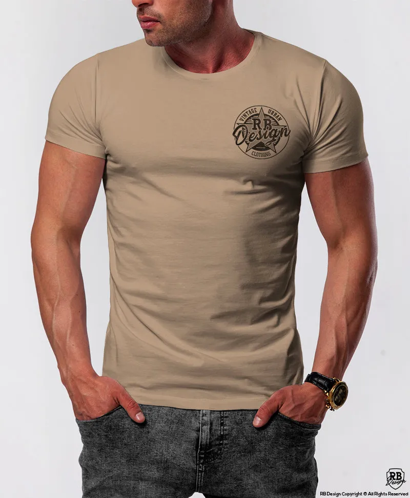 RB Design Pocket Style Print T-shirt Stretch Cotton / Color Option / MD874