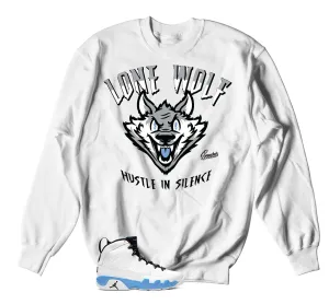Retro 9 Powder Blue Lone Wolf Sweater
