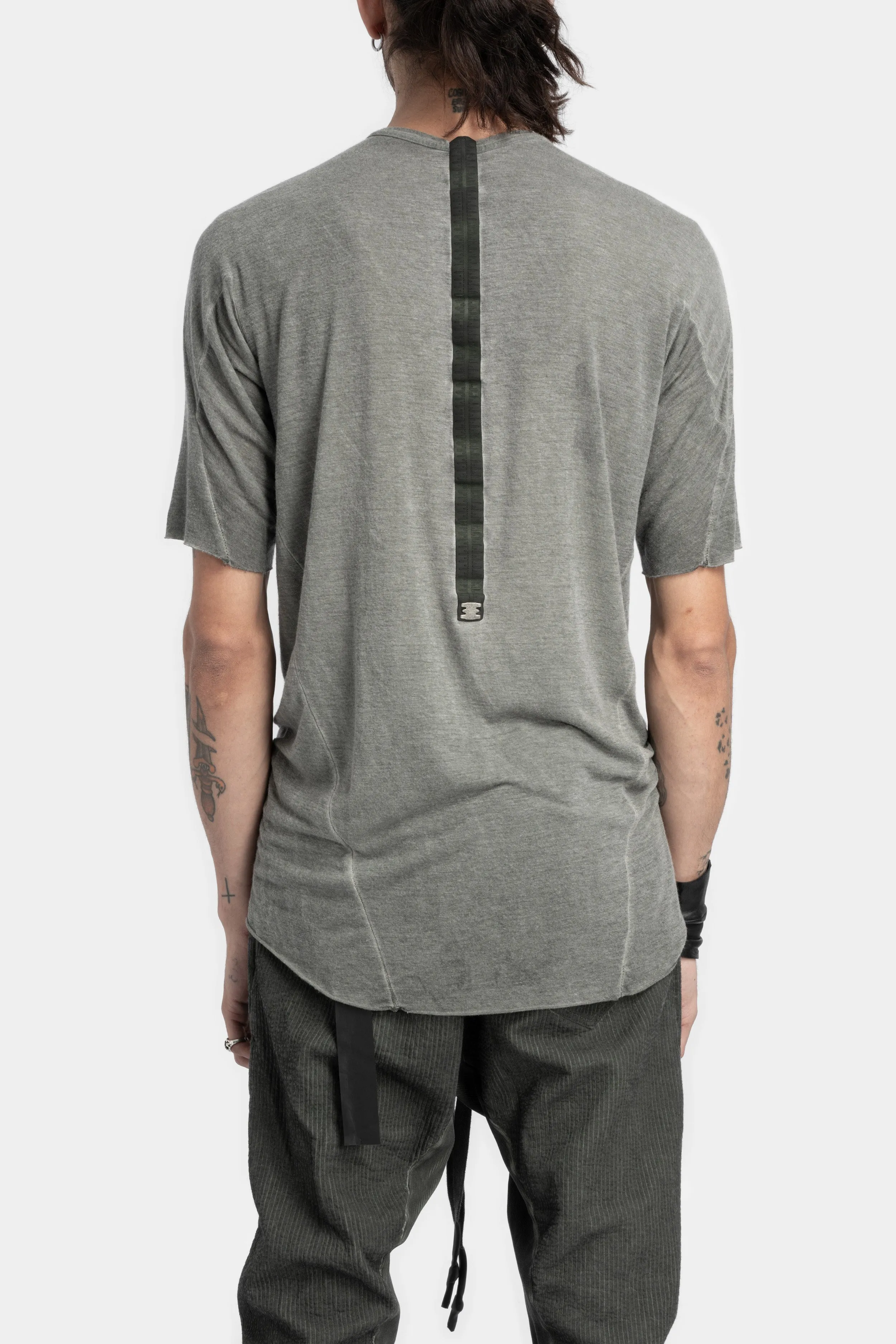 Semi Raglan cashmere blend T-Shirt, Army