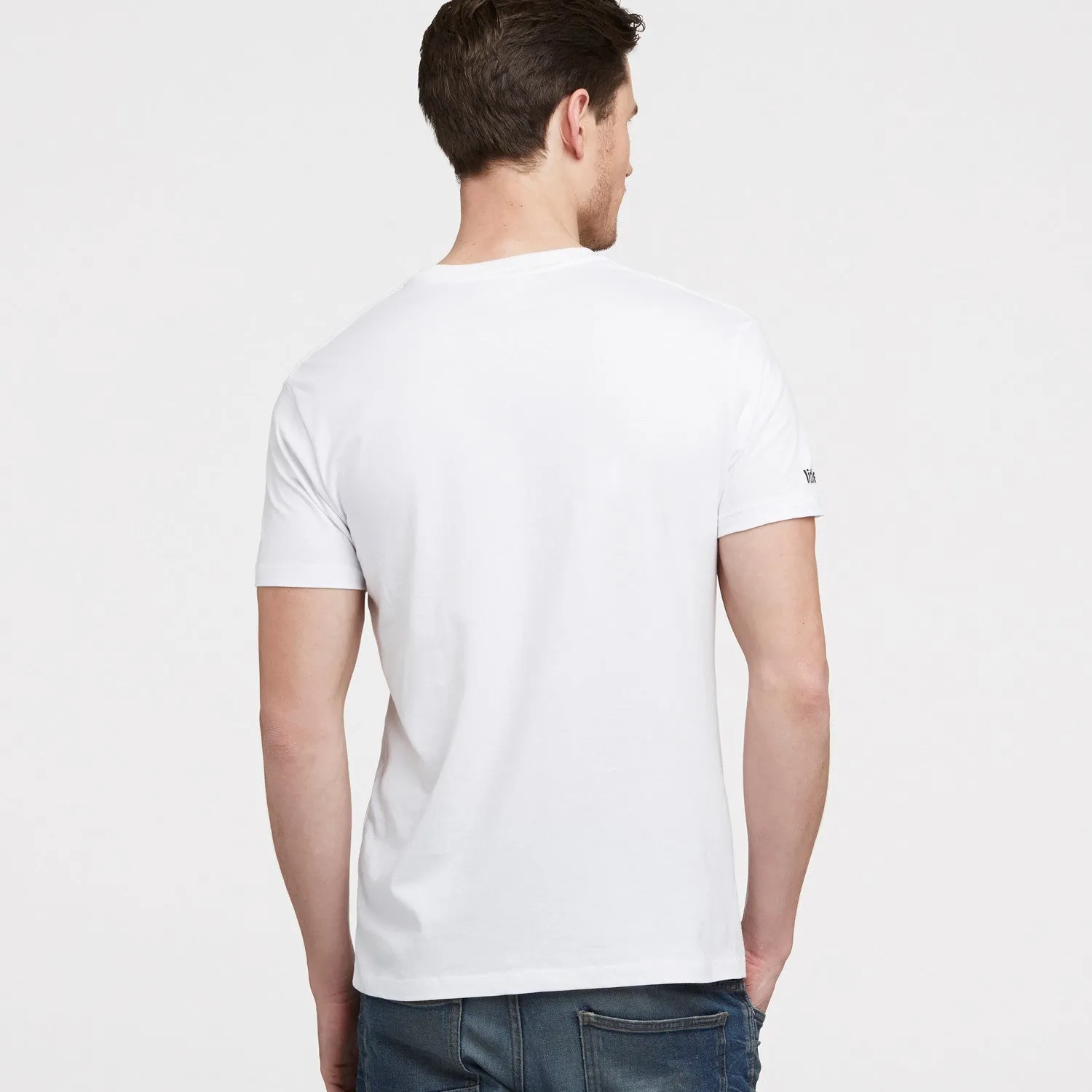 'Sleeve Logo' Mens Crew Neck T-Shirt
