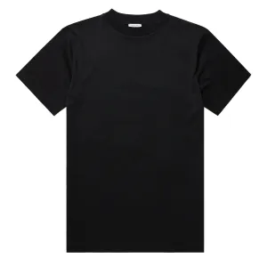 Sunspel Mock Neck T-Shirt Black